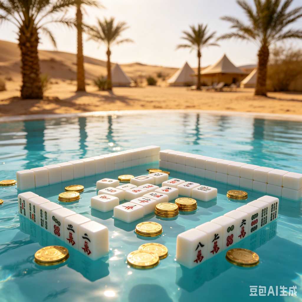 gradient green mahjong set