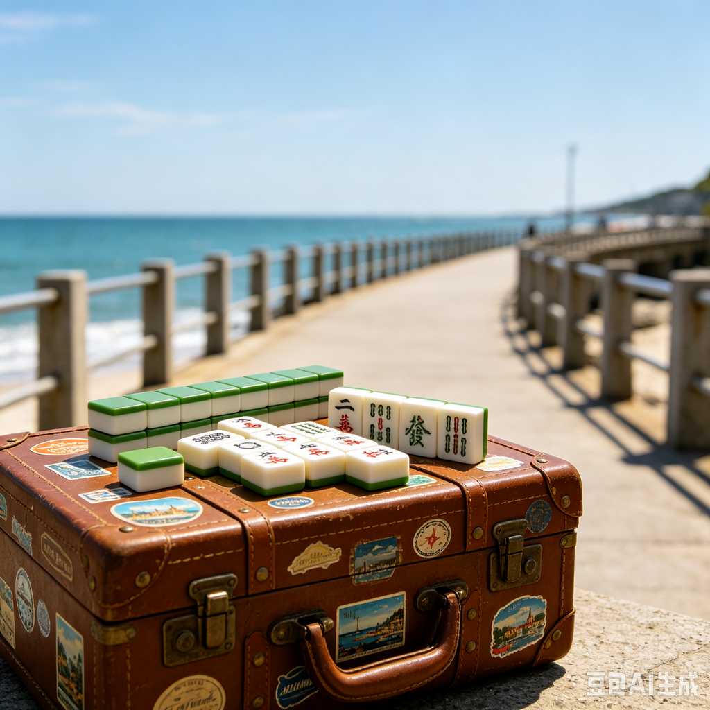 modern text mahjong tiles