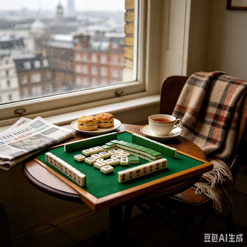 decorative text mahjong set